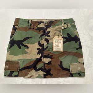 NWT Furst of a kind $178 camo mini skirt. Size small